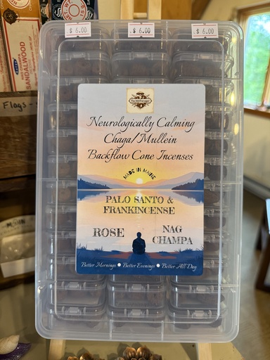 Chaga Mullein Backflow Cone Incenses (Made in Maine) by: The 360 Forager